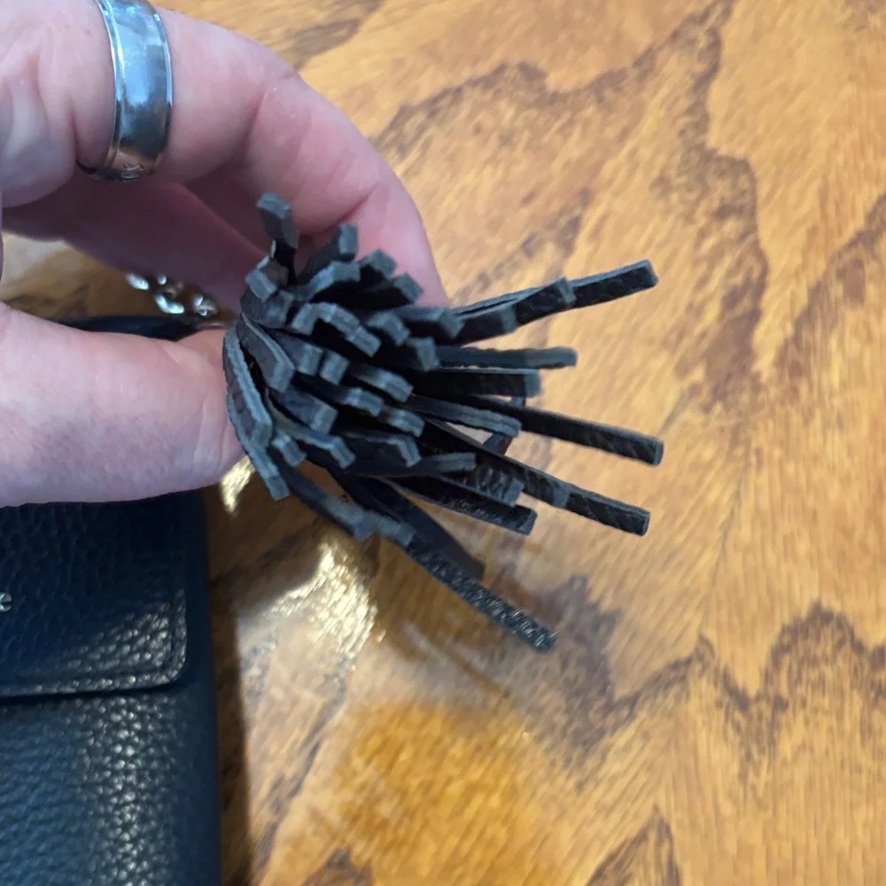 Kate Spade Black Leather Phone Crossbody - Picture 3 of 9